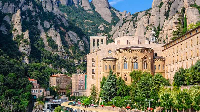Kláštor Montserrat za Barcelonou