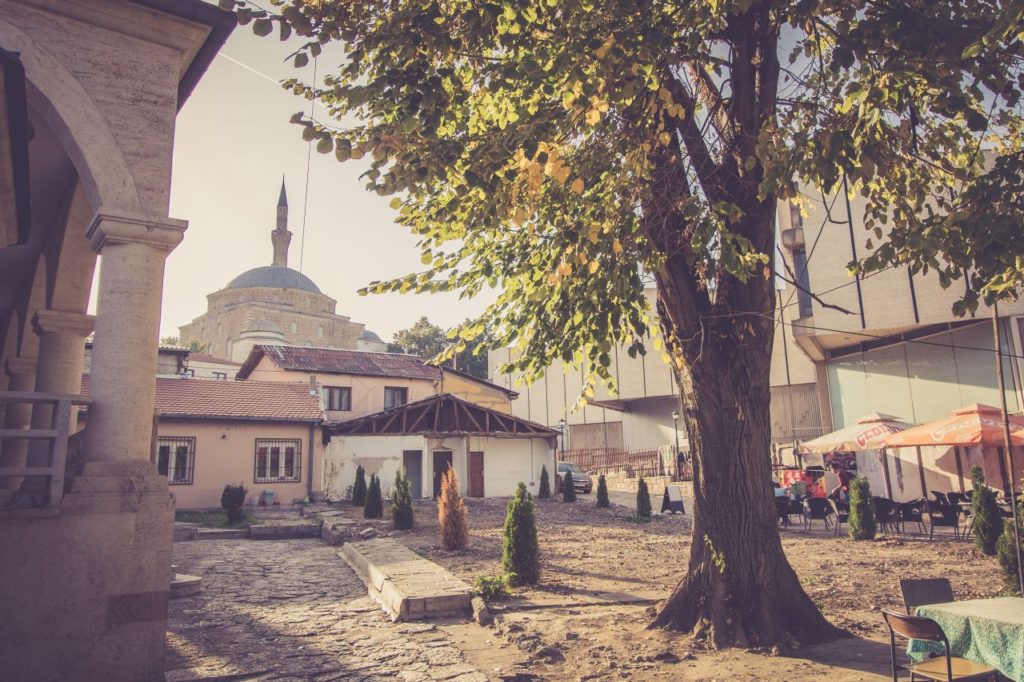 Mešity v starej štvrti Skopje, Macedónsko