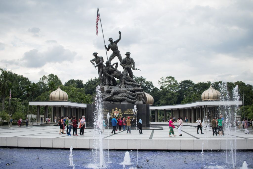 Vojenský pamätník National monument, Kuala Lumpur, Malajzia
