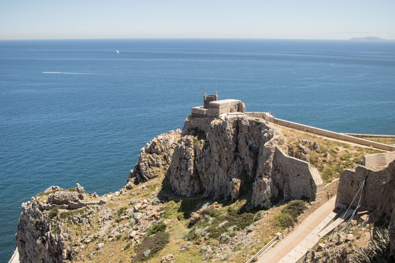 gibraltárske hradby v prírodnej rezervácii Upper Rock
