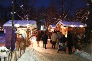 Vianočné trhy vo Viedni - Vianočná dedinka v bývalej nemocnici