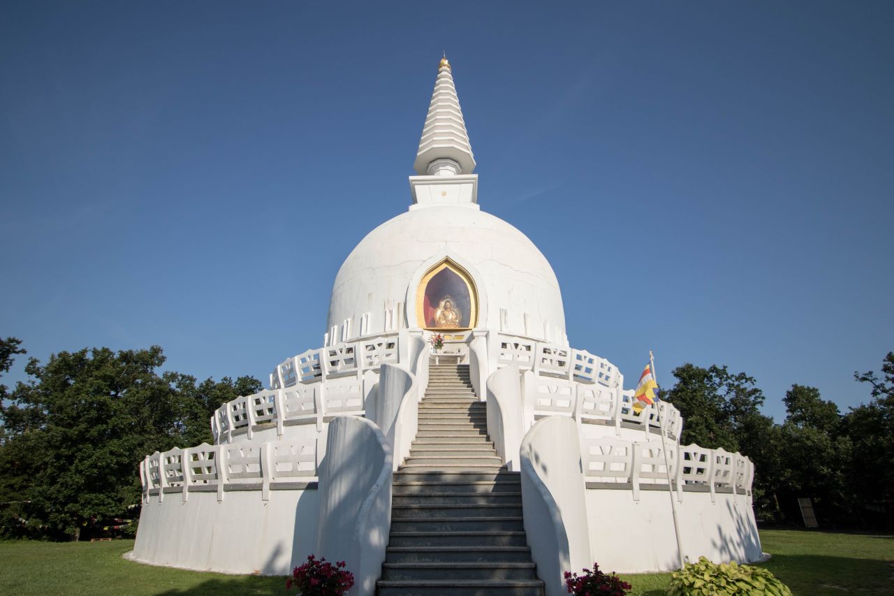 Budhistická stupa v maďarskom Zalaszántó
