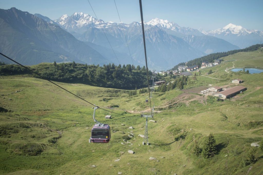 Ceny lanoviek k ľadovcu Aletsch, Švajčiarsko