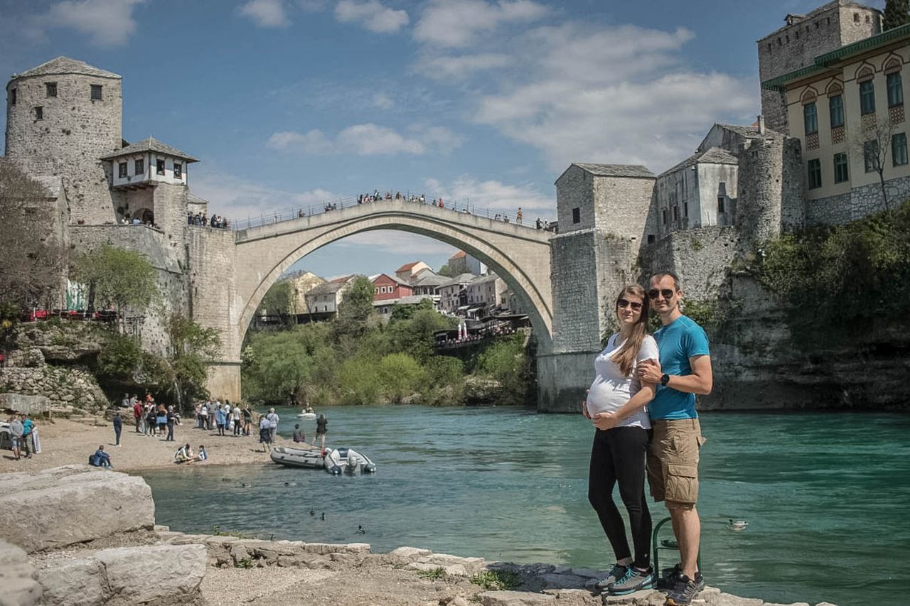 Cestovanie autom a roadtrip v tehotenstve, Mostar, Bosna a Hercegovina